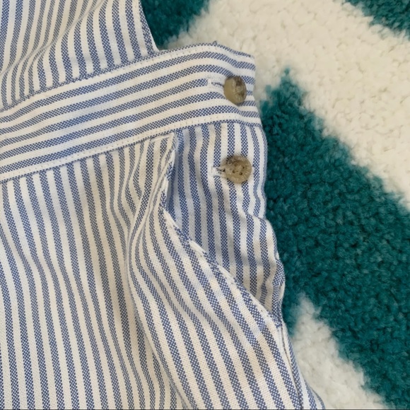 Janie and Jack Railroad Stripe Baby Overalls with Matching Hat, Size 3-6mo - Picture 6 of 12